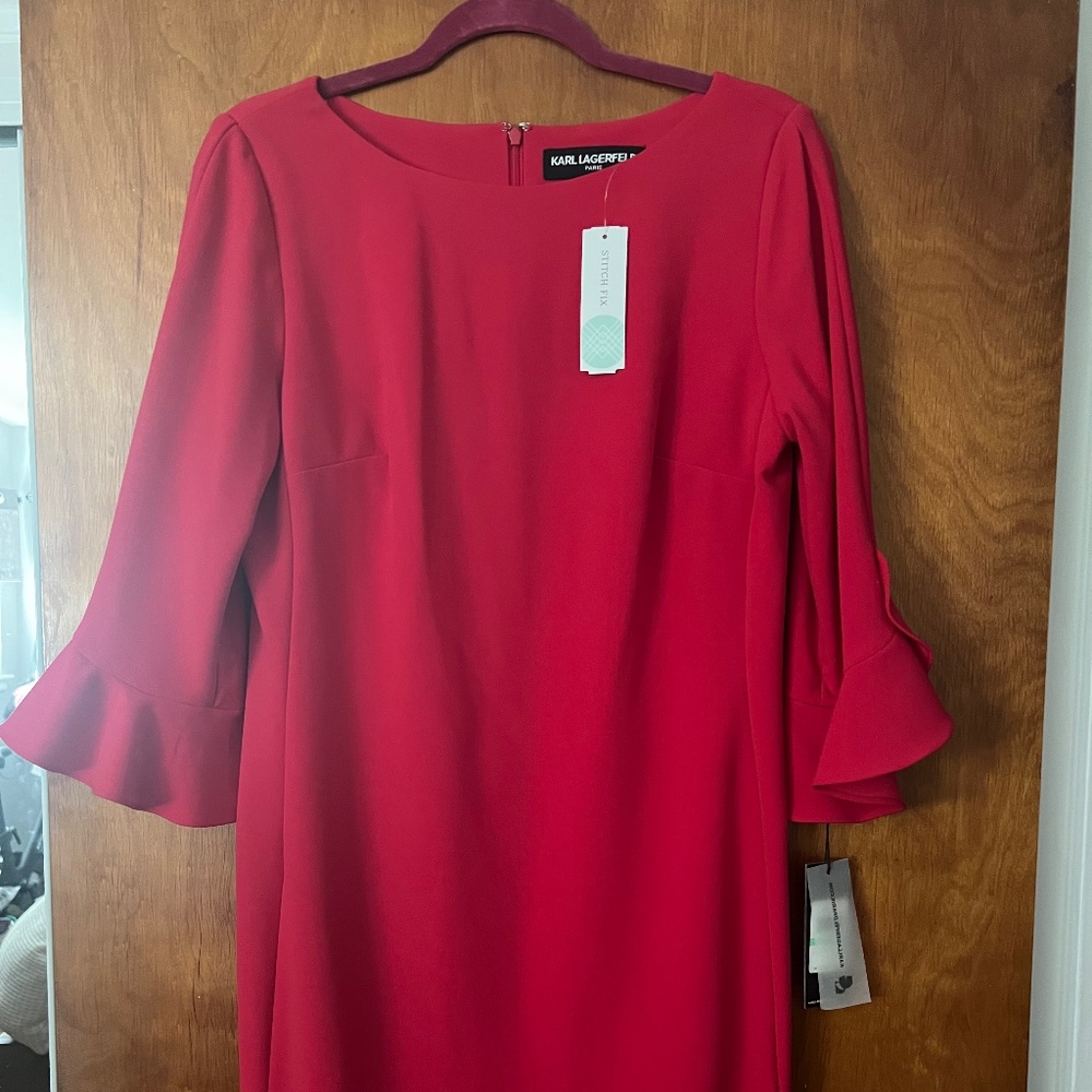 NWT Karl Lagerfeld Hot Pink Dress